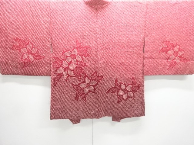 JAPANESE KIMONO / HAORI COAT / ALL SHIBORI / FLOWER 